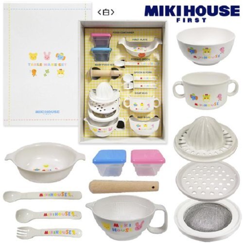 ミキハウスファースト テーブルウェアセット 46-7092-848,離乳食,調理器具,おすすめ