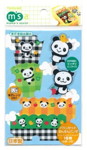 バランセット るんるんパンダ 18P P-2836,お弁当,仕切り,