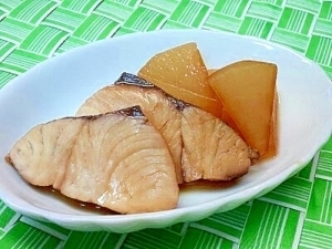 【離乳食】ハマチ&大根の煮付け,離乳食,ぶり,