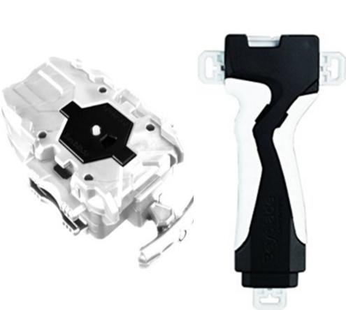 ベイブレード バースト【B39 & B40】ベイランチャー ホワイト+ランチャーグリップ ブラック,ベイブレード,おもちゃ,