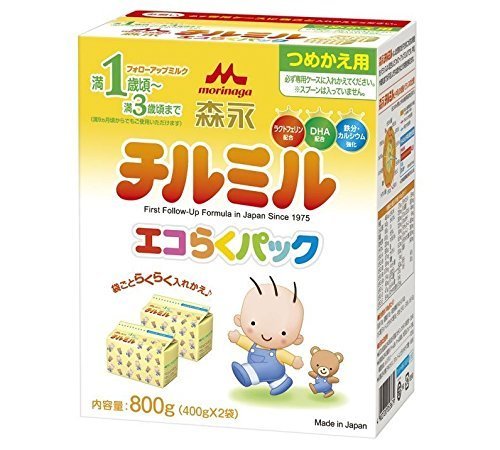 森永 チルミル エコらくパック つめかえ用 800g(400g×2袋),フォローアップミルク,