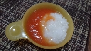 離乳食♪初期♪レンジで簡単♪トマト ,離乳食初期,トマト,