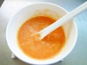 離乳食初期◎とまとスープがゆ,離乳食初期,トマト,