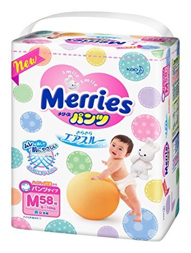 メリーズパンツ Mサイズ(6~11kg) さらさらエアスルー 58枚,おむつ,ランキング,