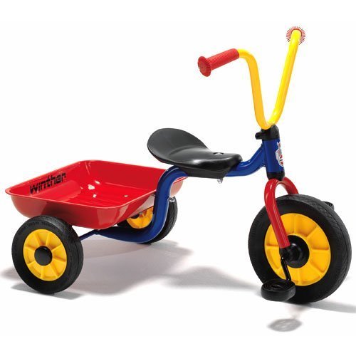 BorneLund(ボーネルンド) Winther ウィンザー社 ペリカンデザイン三輪車 Vハンドル カラー(荷台つき)【WI44447】,三輪車,人気,