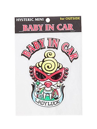 (ヒステリックミニ) Hysteric Mini Baby&KidsinSticker外貼り用 レッド,ベビーインカー,ステッカー,