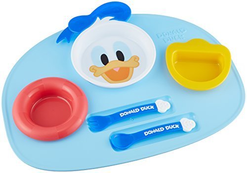 錦化成 ディズニー ドナルドダック アイコン ランチプレート,離乳食,食器,