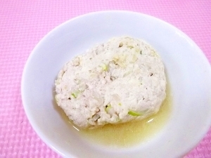 離乳食*レンジで簡単♪和風豚豆腐ハンバーグ,離乳食,豆腐ハンバーグ,