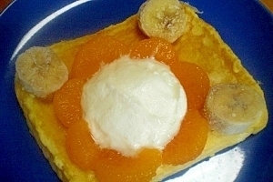 離乳食に!「フルーティフレンチトースト」♪♪,離乳食,みかん,