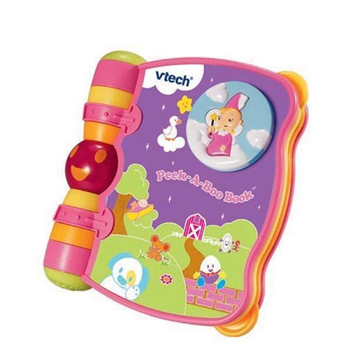 VTech Baby Peek-a-Boo Book (Pink),絵本,おすすめ,1歳