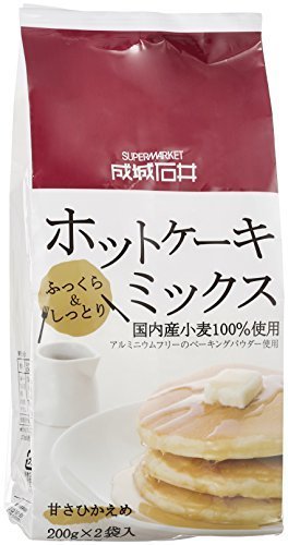 成城石井 国内産小麦100%使用 ホットケーキミックス 400g,離乳食,パンケーキ,