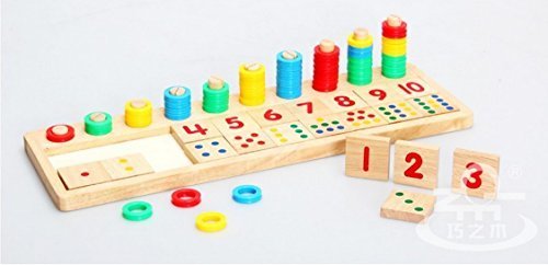 木の数遊び 木製 子供 幼児 教育 おもちゃ/知育玩具,4歳,誕生日プレゼント,