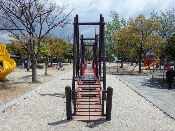 福山メモリアルパークのわんぱく広場,アスレチック,広島,