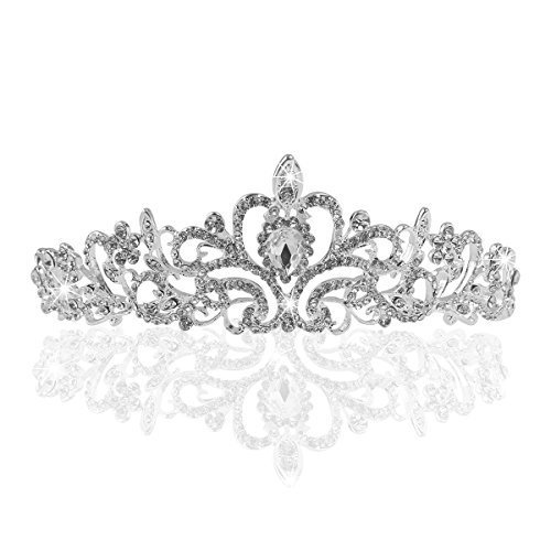 TinkSky ティアラ ウエディング クラウン 結婚式 ブライダル 花嫁 髪飾り パーティ,マタニティフォト,衣装,