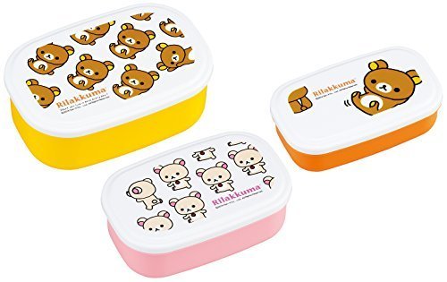 オーエスケー リラックマ(NO.3) シール容器 3Pセット SP-31,幼稚園,入園祝い,