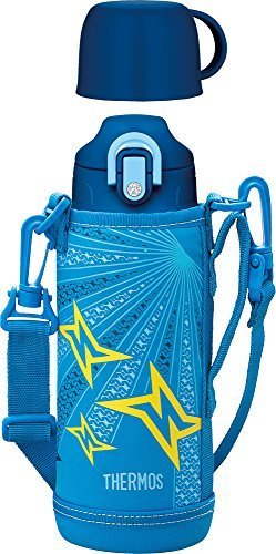 サーモス 真空断熱 2WAYボトル 830ml/800ml ブルーイエロー FHO-800WF BLY,子供用,水筒,