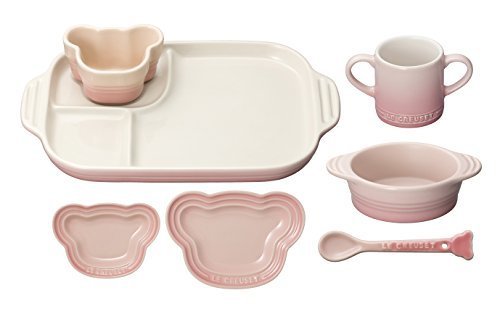 【LE CREUSET(ル・クルーゼ)】 ベビー テーブルウェア ギフトセット ピンク 910427-00-176,お食い初め,食器,