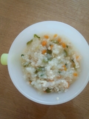 離乳食☆後期☆ 鶏ミンチでピーマン入りチャーハン,離乳食,後期,