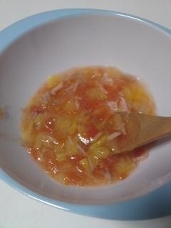 白菜ツナトマト煮(離乳食中期),離乳食,後期,