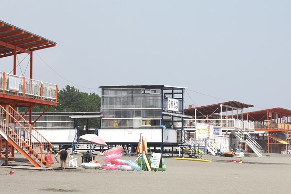 海の家,静波,海水浴場,