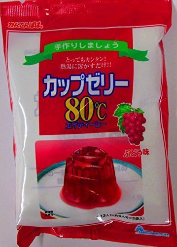 かんてんぱぱ カップゼリー ぶどう味100gX2袋 約6人分x2袋,子ども,おやつ,
