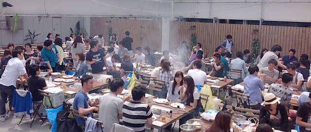 新宿Flags BBQ&ビアガーデン,バーベキュー,雨,東京