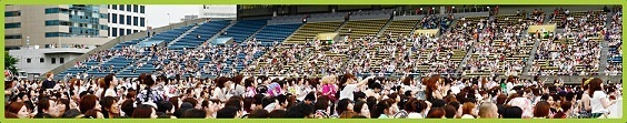 会場の様子,穴場,スポット,神宮花火大会