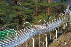 丹波山村水源公園ローラーすべり台,山梨,滑り台,人気