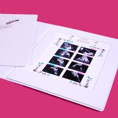 超音波写真アルバム【フラワー】ベーシック「お仕立券」,エコー写真,アルバム,