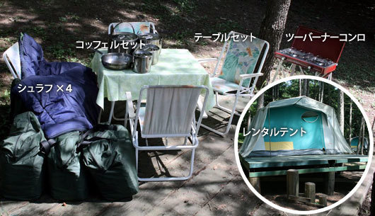 ウッドペッカーのレンタル用品,山梨,ウッドペッカー,