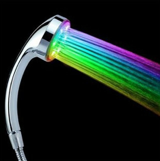 LED レインボーシャワーヘッド(3色タイプ) ,幼児,お風呂,グッズ