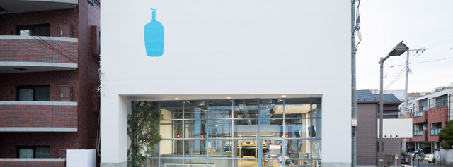 BLUE BOTTLE COFFEE 清澄白河の外観,清澄白河,おしゃれ,カフェ