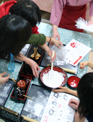おたべ本館の手作り体験,京都,おたべ,手作り体験