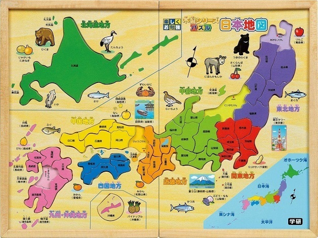 日本地図パズル,木,おもちゃ,おすすめ