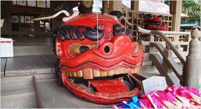 鎌倉宮獅子頭,お宮参り,神社,神奈川