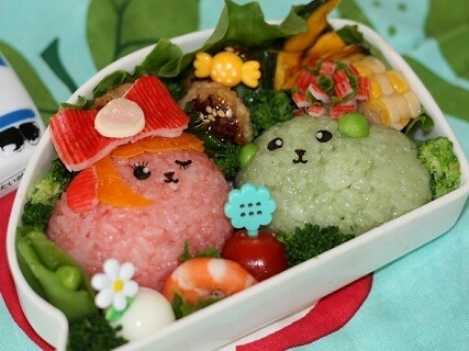 豆しぱみゅぱみゅ&枝豆しばキャラ弁,節分,簡単,キャラ弁