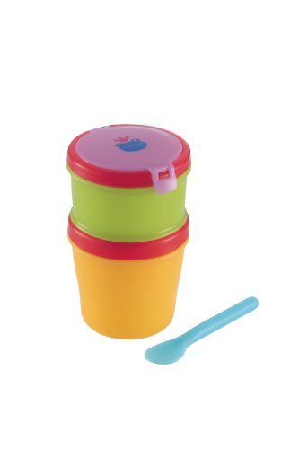 リッチェル Richell おでかけランチくん 赤ちゃんのクールお弁当箱 スプーン付 二段タイプ 保冷材付,離乳食,持ち運び,