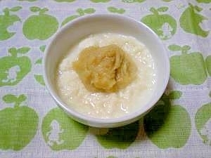 <離乳食初期>バナナパン粥,離乳食,パン,