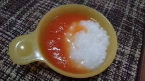 離乳食♪初期♪レンジで簡単♪トマト ,離乳食,トマト,