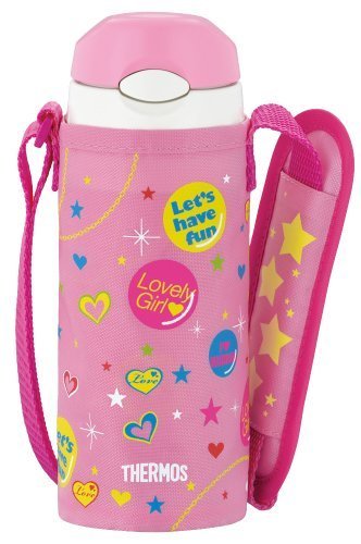 サーモス 真空断熱ストローボトルピンク,幼稚園,水筒,