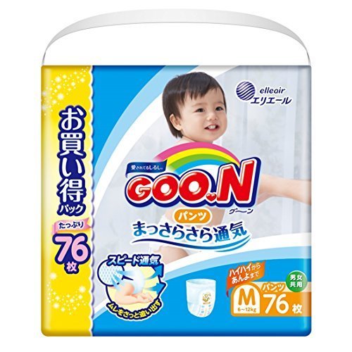 【Amazon.co.jp限定】グーン パンツ M (6~12kg) 76枚 まっさらさら通気,おむつ,パンツ,
