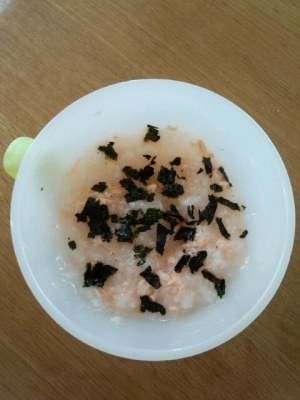 離乳食☆後期☆ 海苔入り鮭粥,9ヶ月,離乳食,