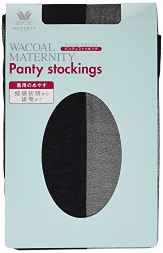 WACOAL MATERNITY マタニティ ストッキング (日本製) 産前用 妊娠初期~後期 おなか楽々タイプ 伸びる素材 パンスト BL/ブラック マタニティM-L MLP604,マタニティタイツ,