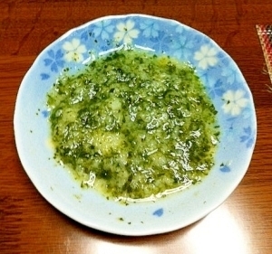 離乳食初期♪小松菜パン粥☆,小松菜,離乳食,