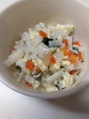 【離乳食後期】しらす野菜卵うどん ,小松菜,離乳食,