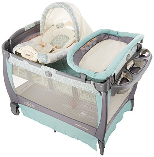 Graco (グレコ) パッキンプレイ プレイヤード Premium ウィンスレット 収納袋付き キャスター付き おむつ交換台付き バイブレーション内蔵 1812885,ベビーベッド,おすすめ,