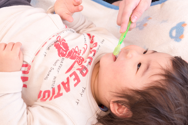 赤ちゃんの歯磨き,生後,7ヶ月,赤ちゃん