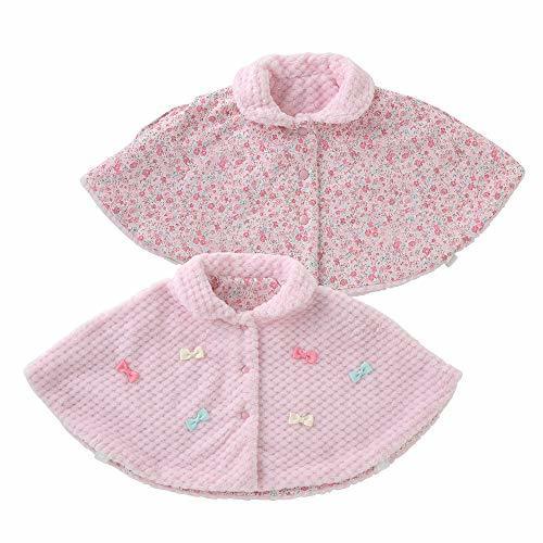 (チャックルベビー) chuckle BABY スウィートガールリバーシブルマント 60-90cm(ワンサイズ) ピンク P5442-00-20,赤ちゃん,ポンチョ,