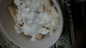 【離乳食後期】バナナヨーグルトパン,離乳食,食パン,