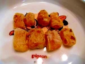 【離乳食後期】手づかみメニュー♪かぼちゃのきんつば,手づかみ食べ,